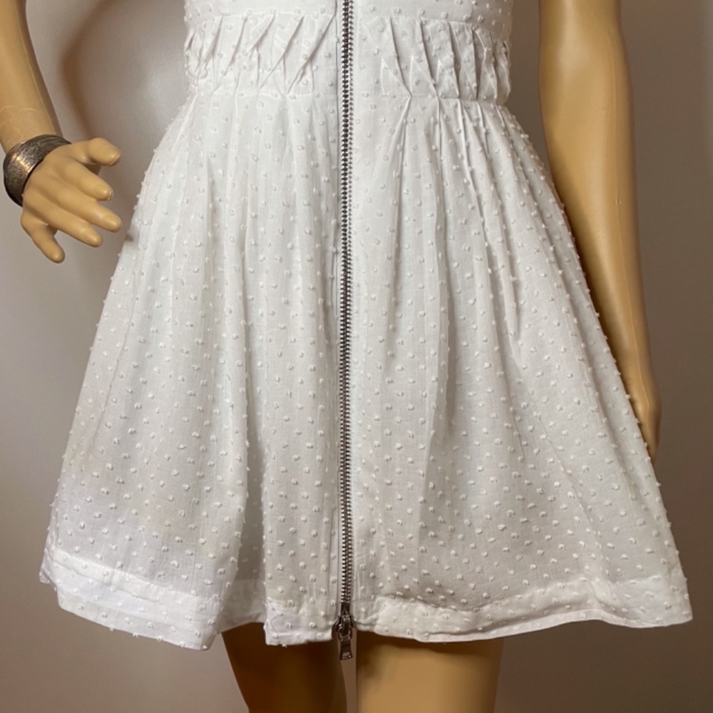 ❌ SOLD! Topshop white zipper up skater dress - Picture 5 of 14